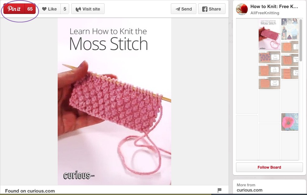 Click on the Pin button on an existing image to repin. You can rewrite, edit, or add to the description before adding it to your Board(s).